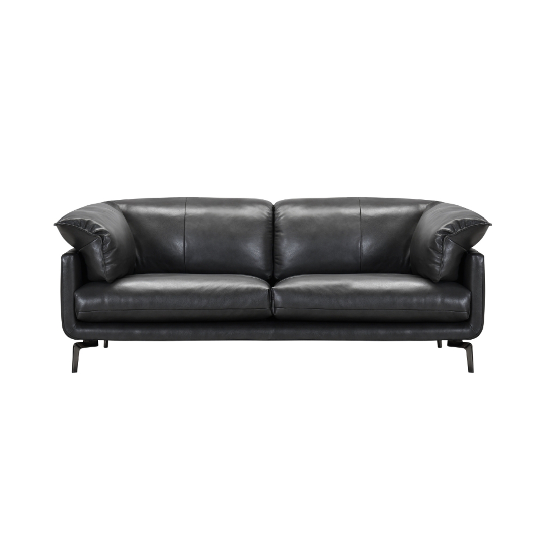 Pesaro 3 Seater Leather Sofa Feather Filled image 1